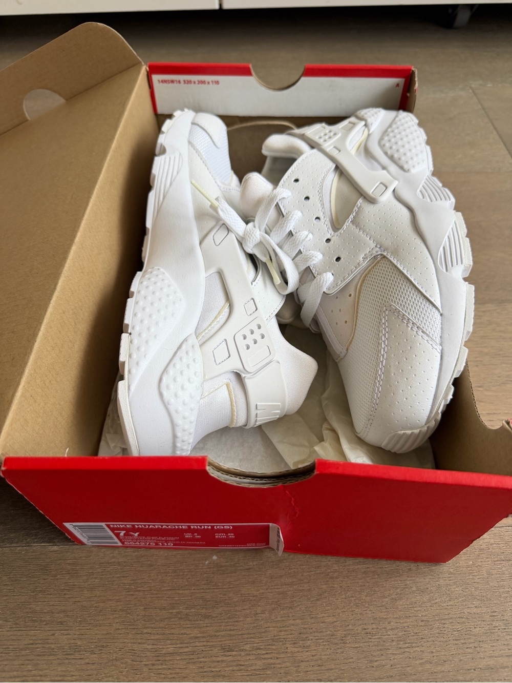 Nike Kids White Athletic Sneakers - All-White Huarache Style